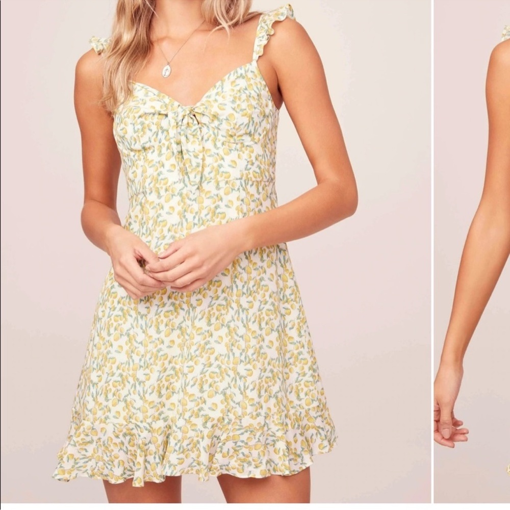 NWT ASTR the Label Marla Dress in Lemon Drop Size M